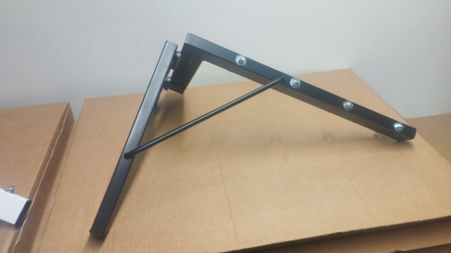 TENDEDERO PLEGABLE EXTENSIBLE NEGRO DE PARED 4 CUERDAS