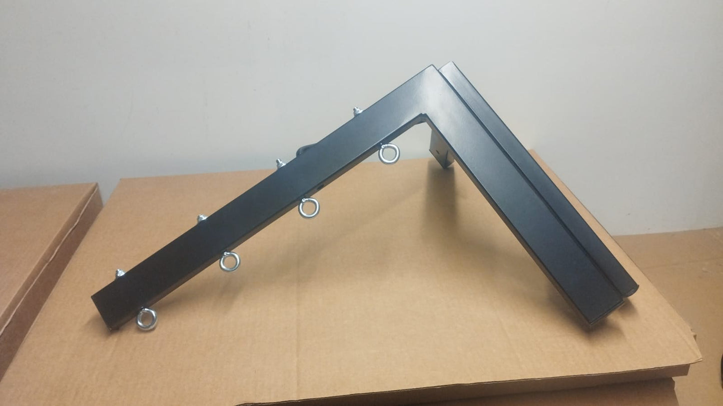 TENDEDERO PLEGABLE EXTENSIBLE NEGRO DE PARED 4 CUERDAS
