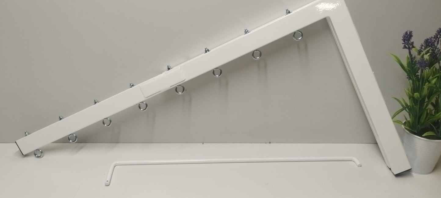 TENDEDERO PLEGABLE DE PARED 8 CUERDAS  BLANCO