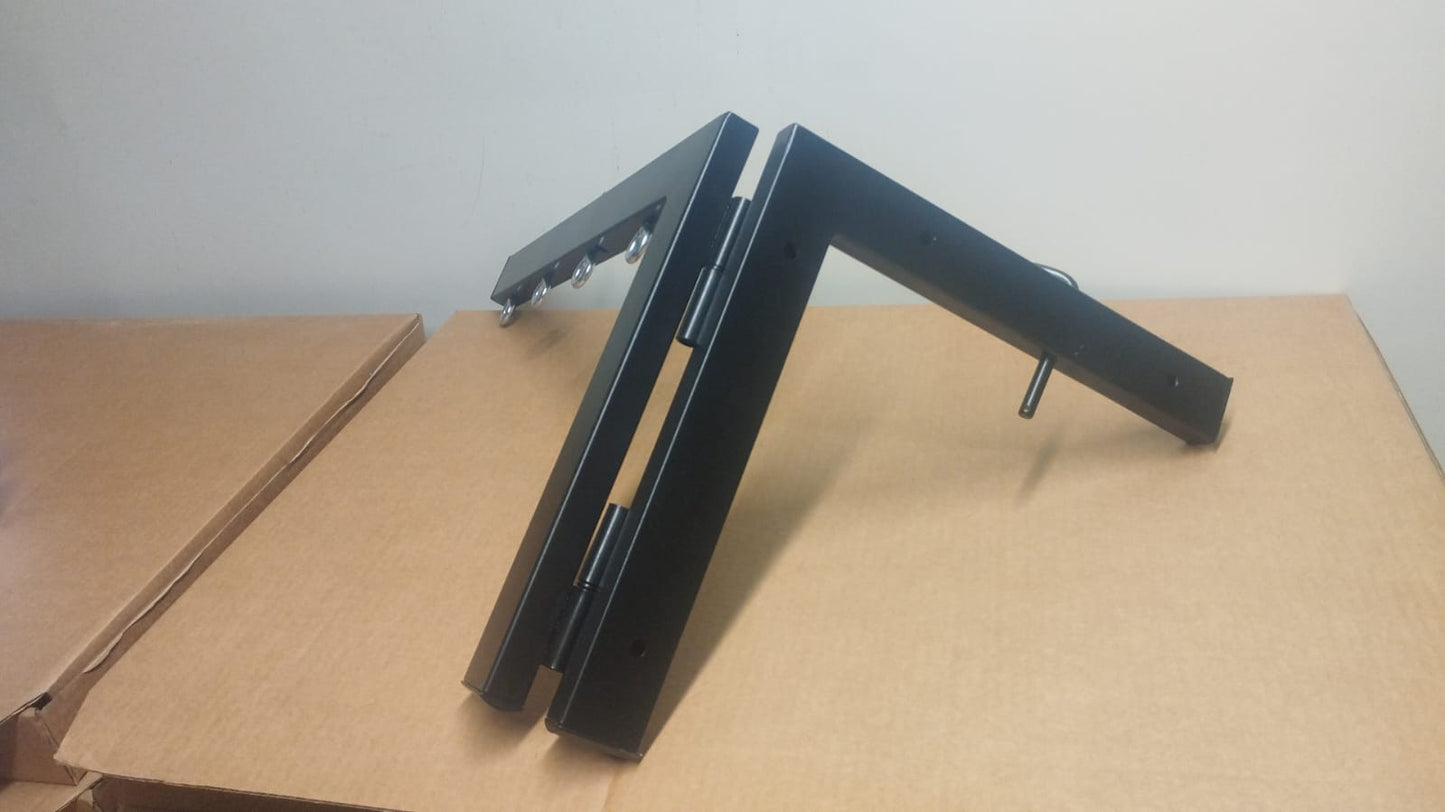 TENDEDERO PLEGABLE EXTENSIBLE NEGRO DE PARED 4 CUERDAS