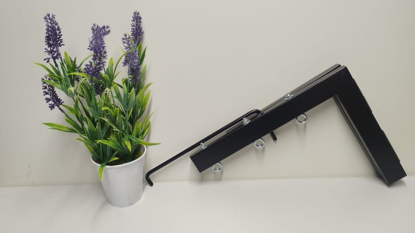 TENDEDERO PLEGABLE DE PARED MAXI NEGRO 3 CUERDAS