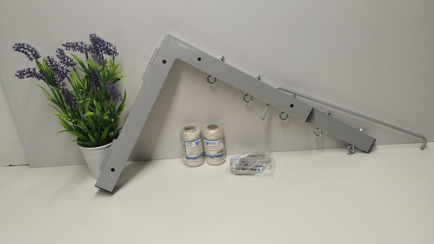 TENDEDERO PLEGABLE DE PARED  5 CUERDAS