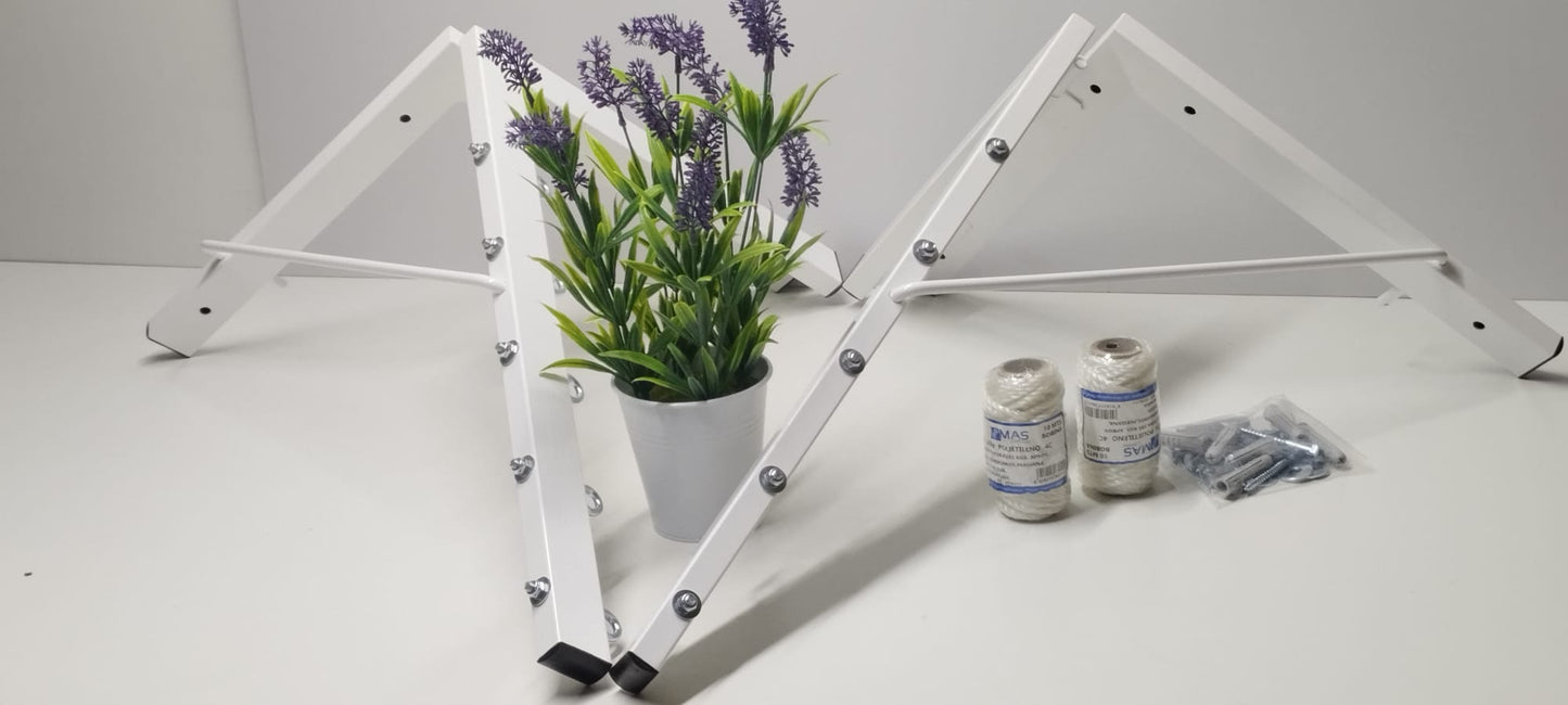 TENDEDERO PLEGABLE DE PARED  5 CUERDAS