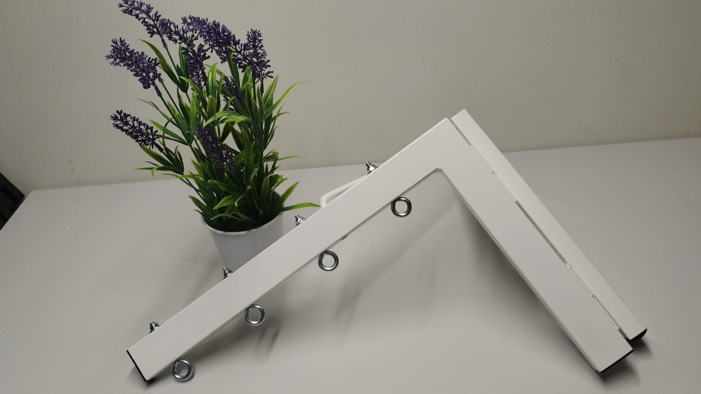 TENDEDERO PLEGABLE DE PARED BLANCO 4 CUERDAS