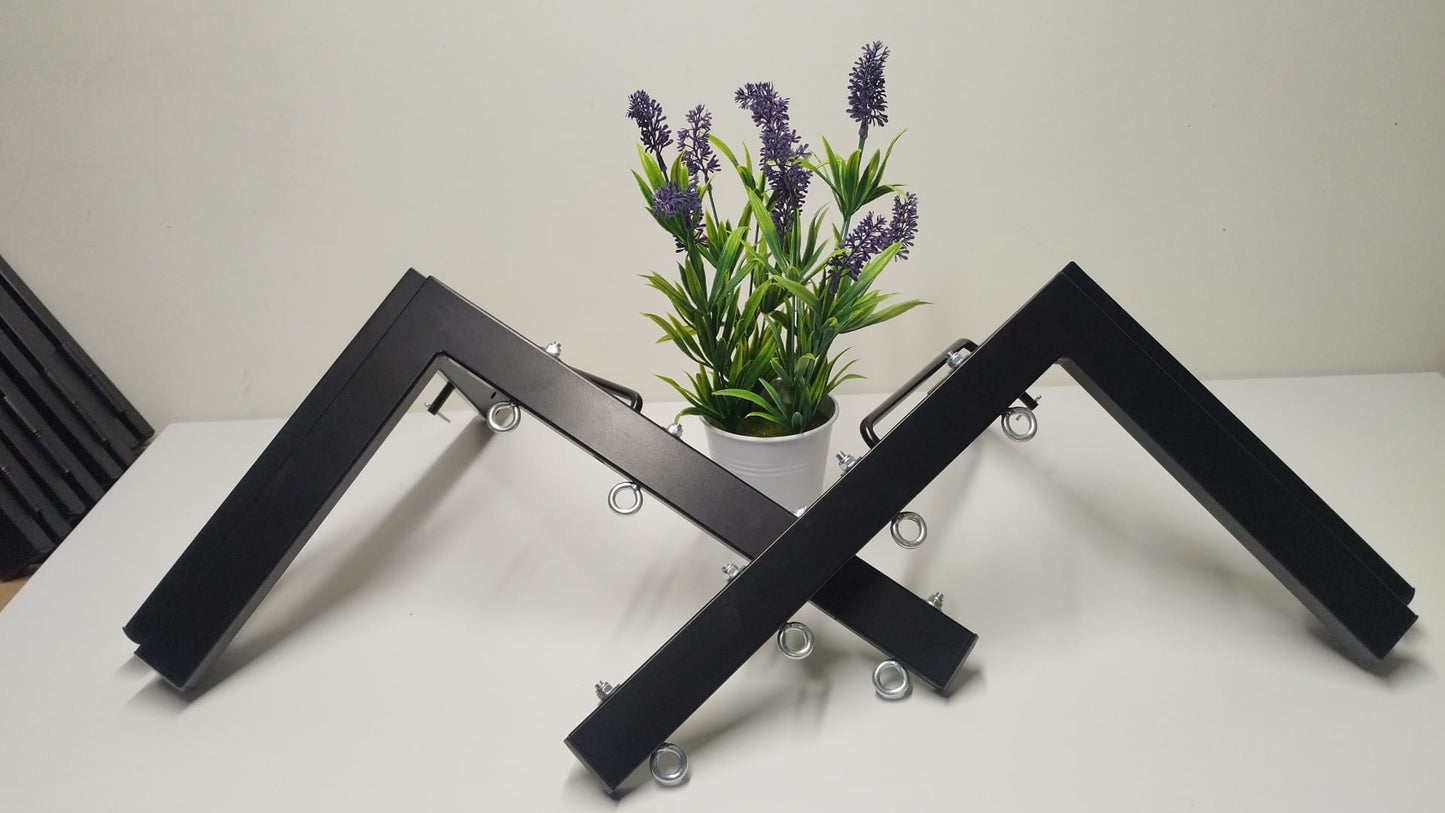 TENDEDERO PLEGABLE DE PARED NEGRO 4 CUERDAS