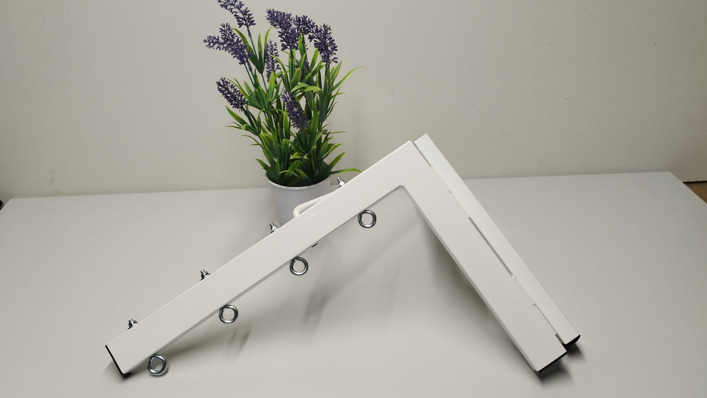 TENDEDERO PLEGABLE DE PARED BLANCO 4 CUERDAS