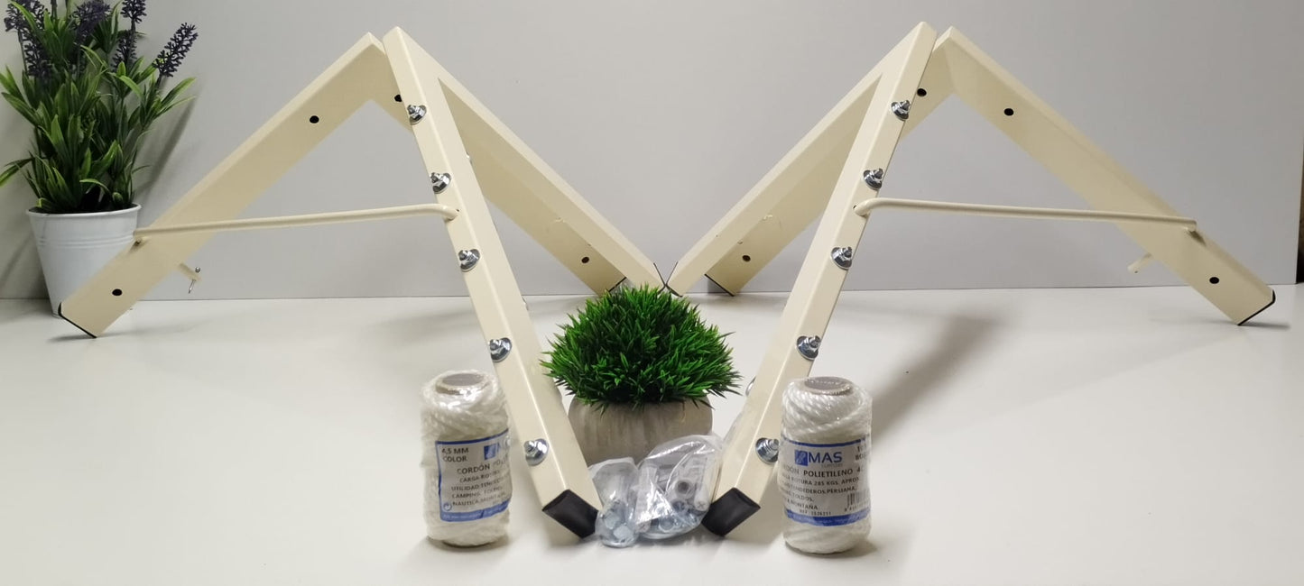 TENDEDERO PLEGABLE DE PARED  5 CUERDAS