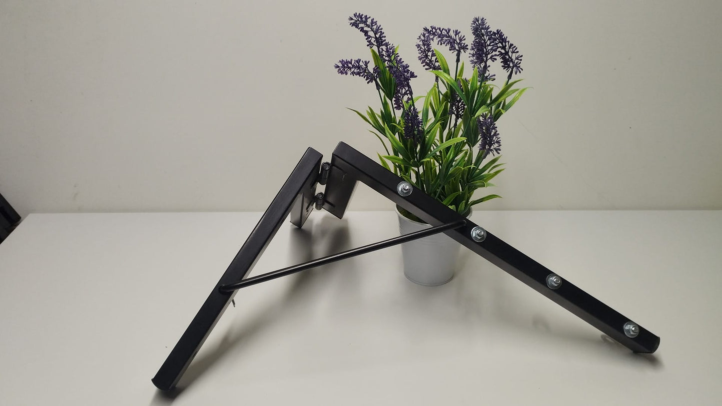 TENDEDERO PLEGABLE DE PARED NEGRO 4 CUERDAS