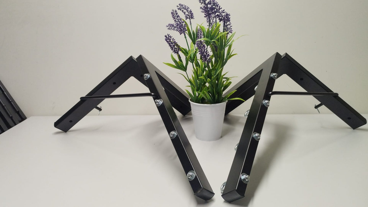 TENDEDERO PLEGABLE DE PARED NEGRO 4 CUERDAS