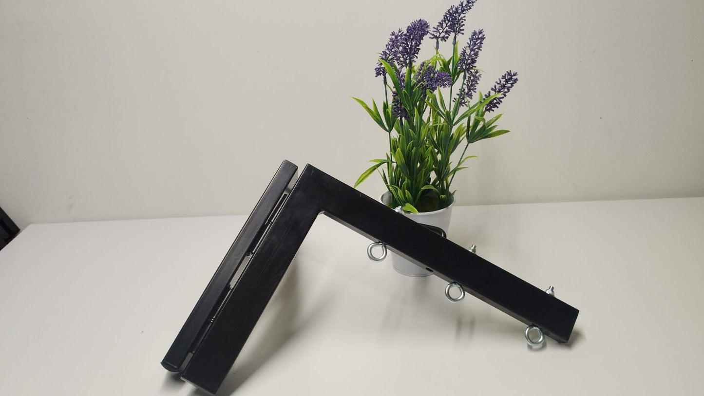 TENDEDERO PLEGABLE DE PARED MAXI NEGRO 3 CUERDAS