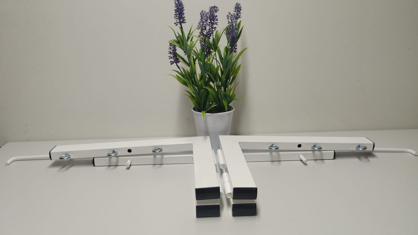 TENDEDERO PLEGABLE DE PARED BLANCO  3 CUERDAS