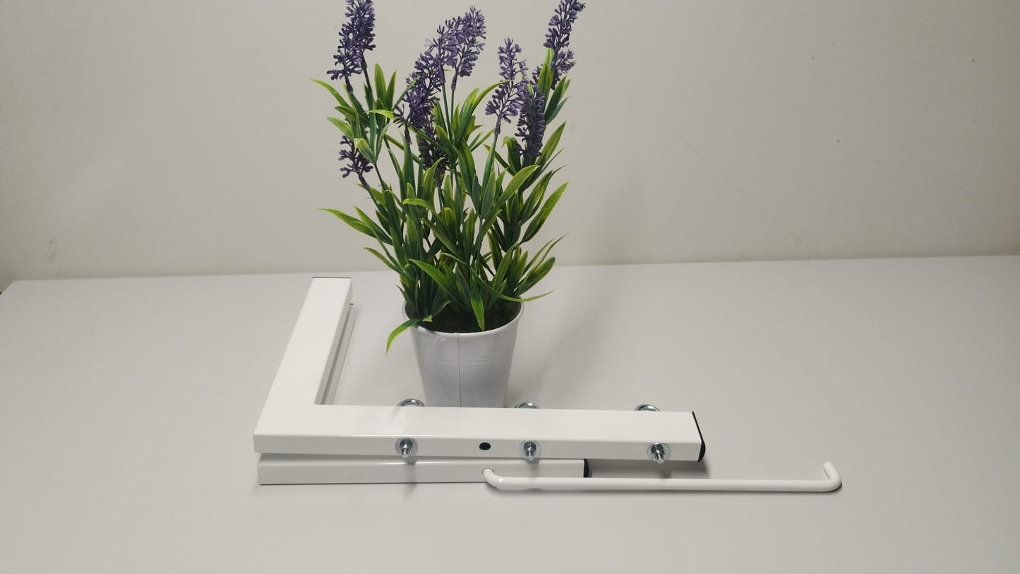 TENDEDERO PLEGABLE DE PARED BLANCO  3 CUERDAS