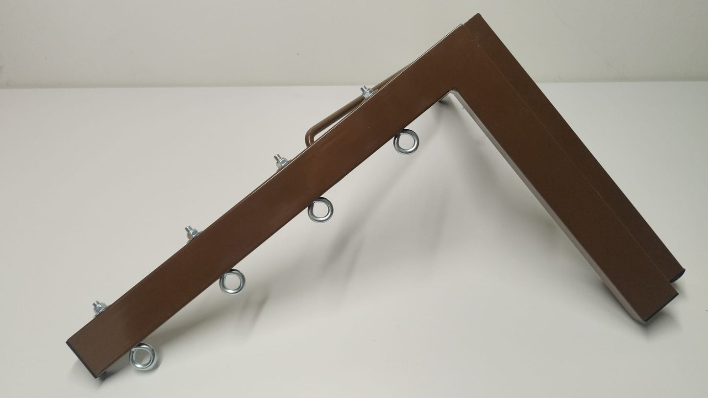 TENDEDERO PLEGABLE DE PARED MARRON 4 CUERDAS