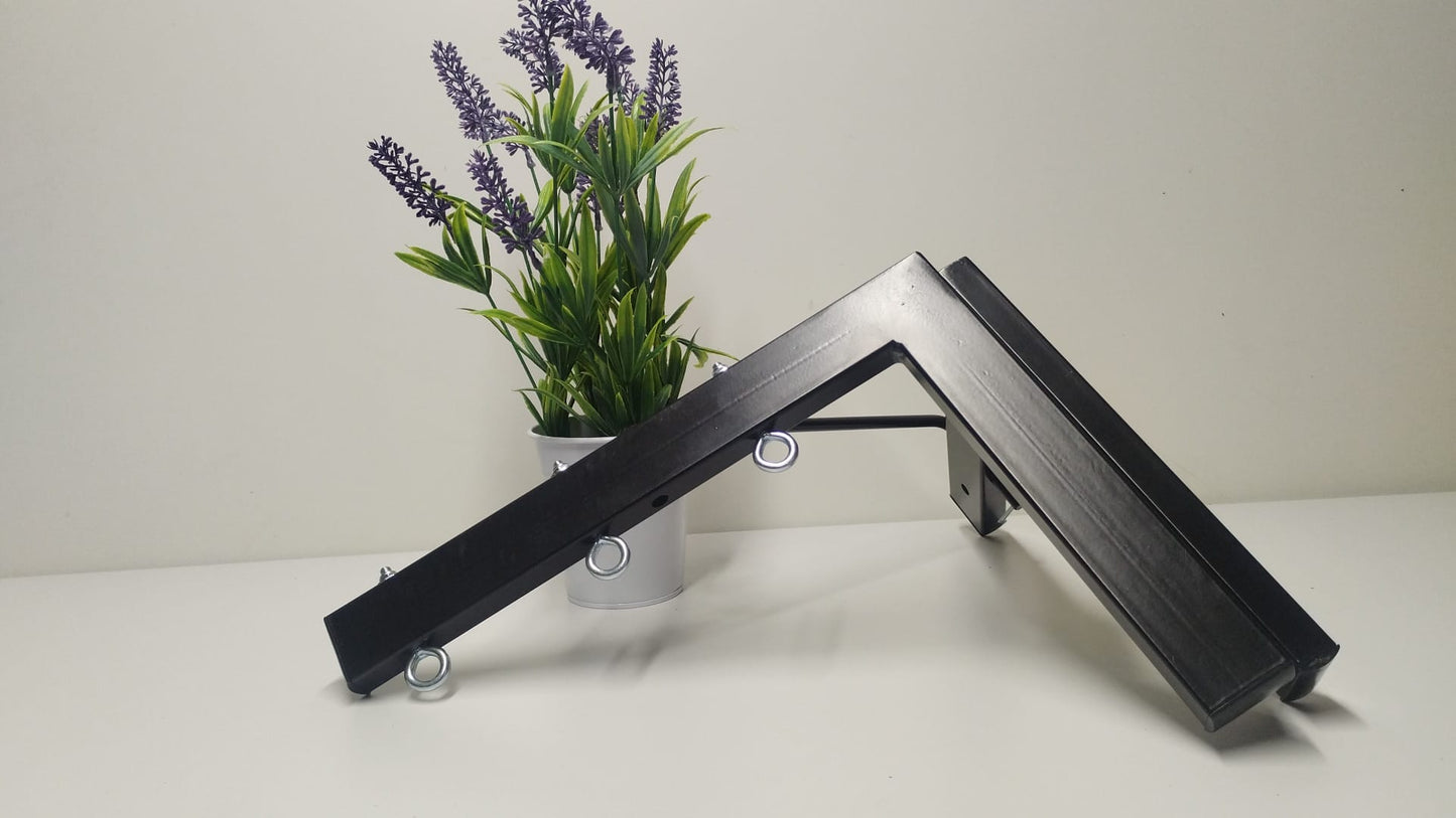 TENDEDERO PLEGABLE DE PARED MAXI NEGRO 3 CUERDAS