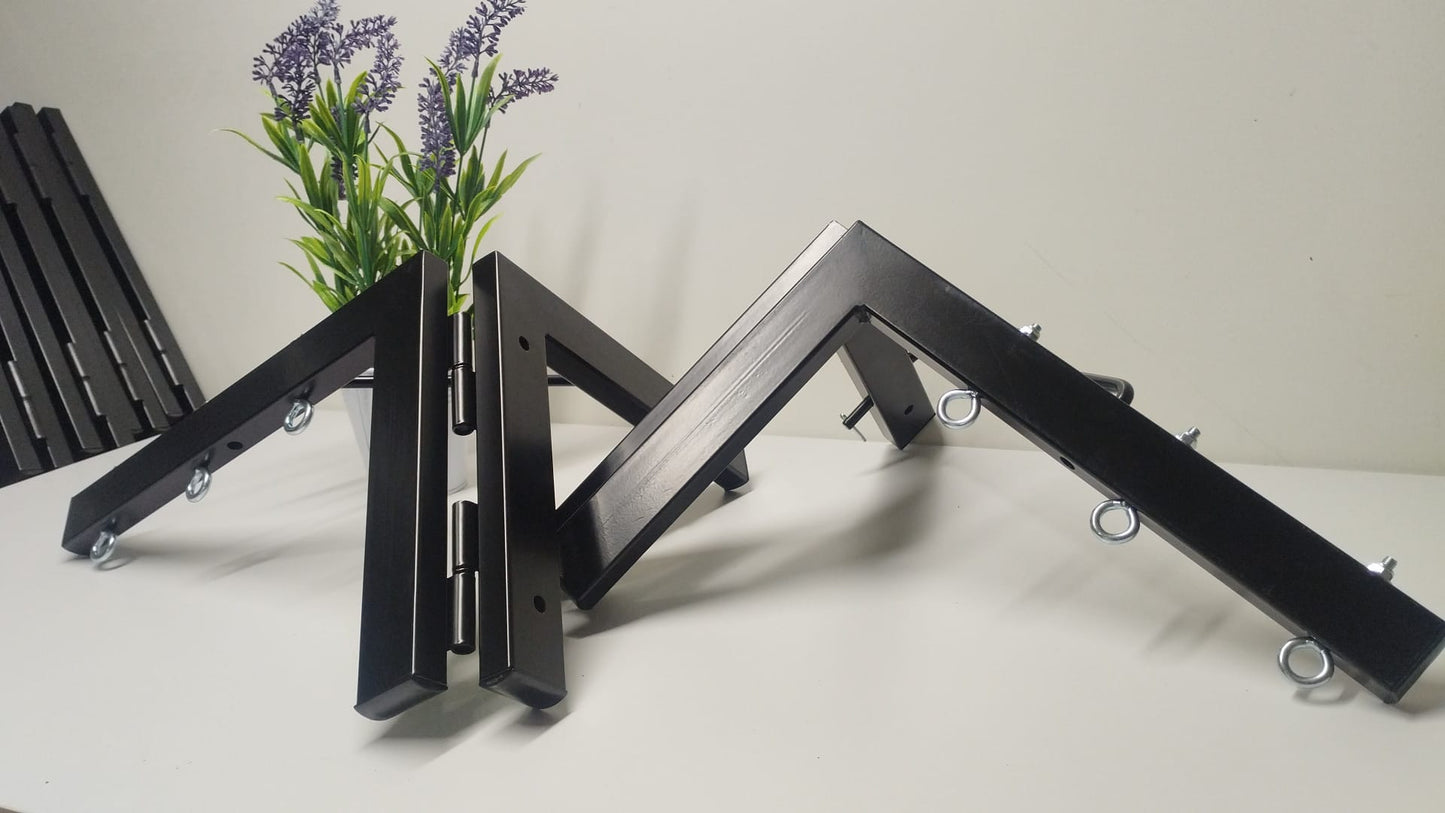 TENDEDERO PLEGABLE DE PARED MAXI NEGRO 3 CUERDAS