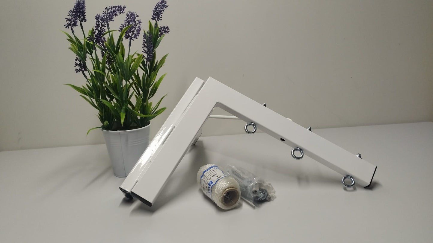 TENDEDERO PLEGABLE DE PARED BLANCO  3 CUERDAS