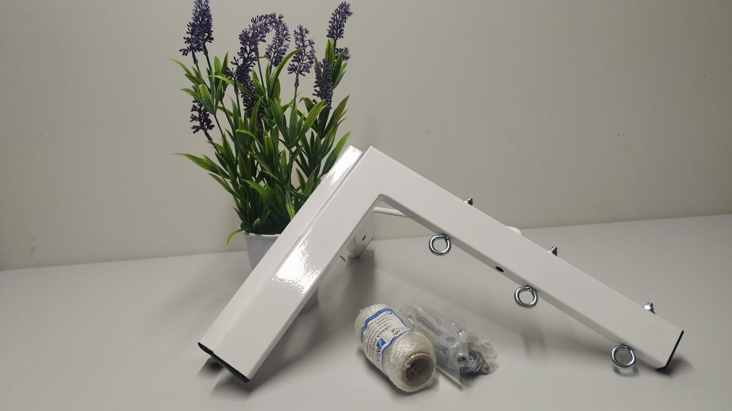 TENDEDERO PLEGABLE DE PARED BLANCO  3 CUERDAS