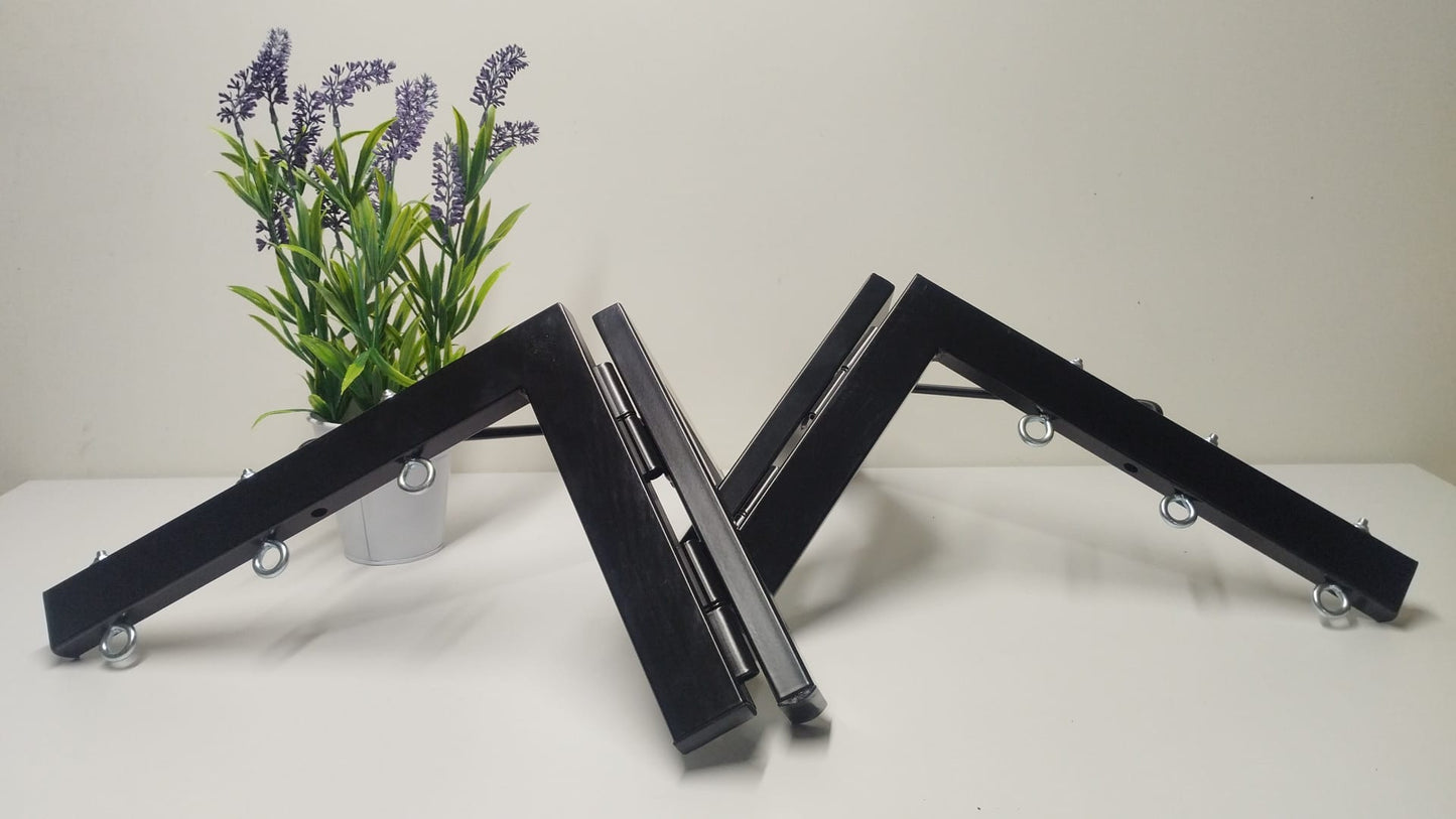 TENDEDERO PLEGABLE DE PARED MAXI NEGRO 3 CUERDAS